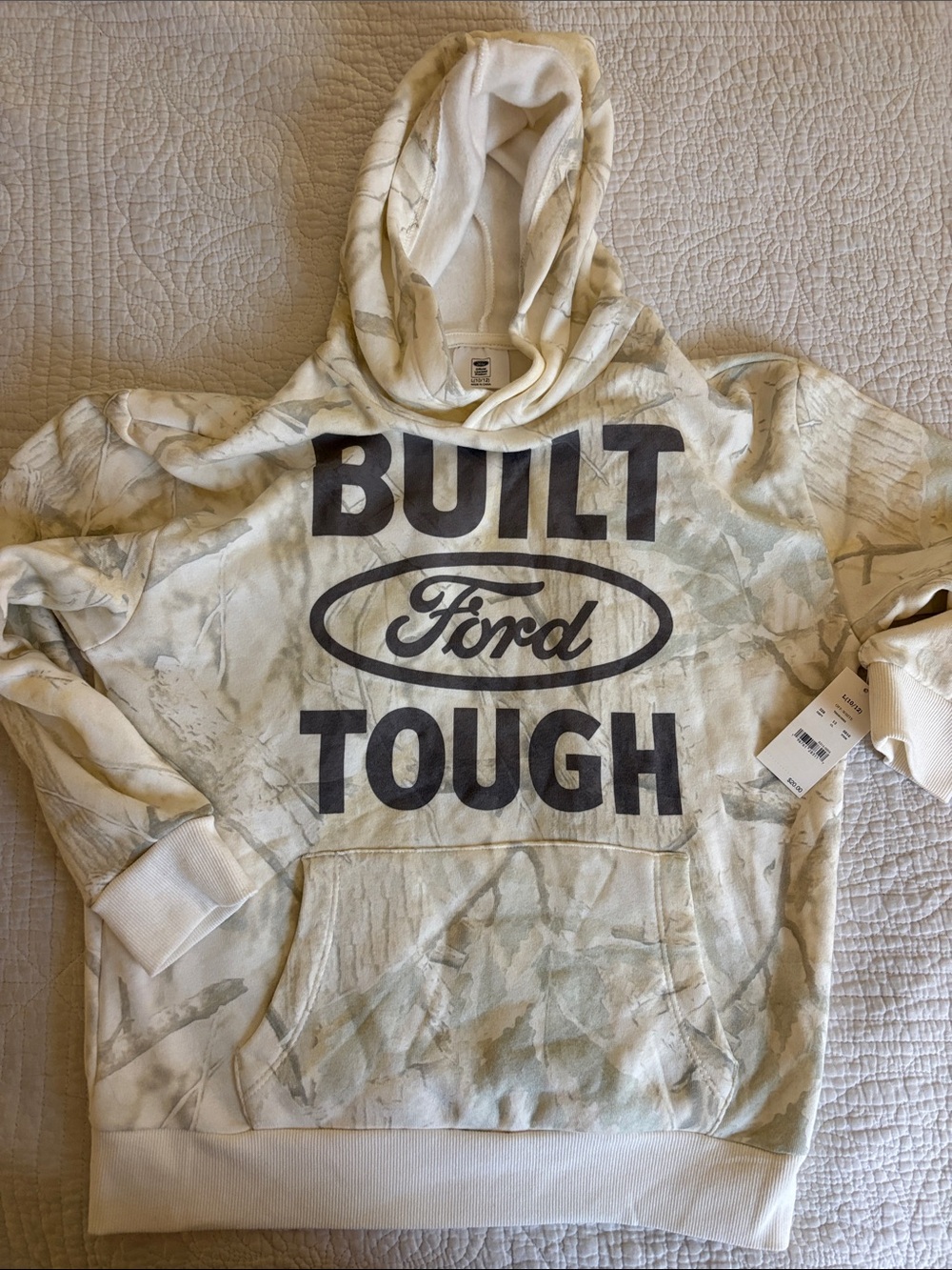 Ford Cream Camo 'Built Tough' Hoodie